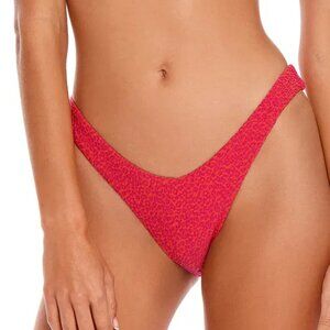 Agua Bendita Avy Lula swim bikini bottom pink high cut low rise new XL X-Large